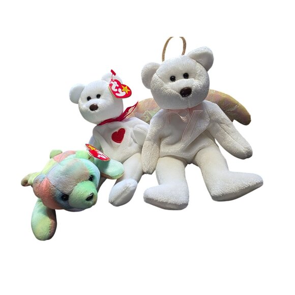 Lot of 3 Vintage Ty Beanie Babies Plush Bears - Picture 5 of 8